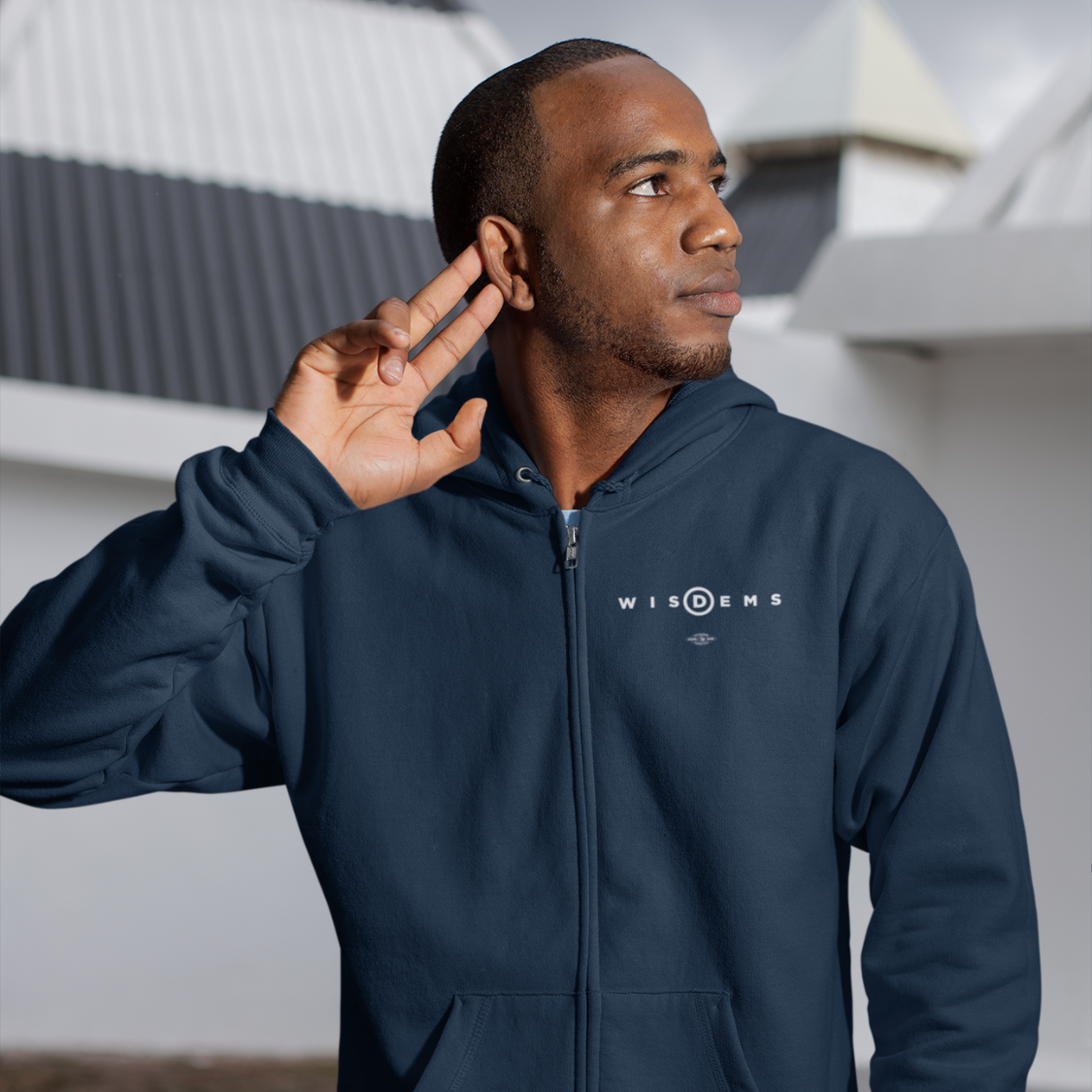 Wis Dems Logo Zip-Up Hoodie